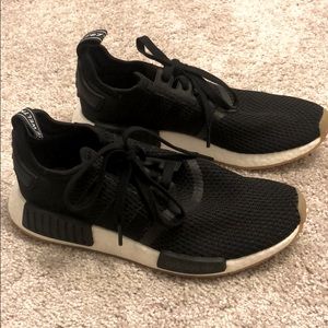 Mens Black Adidas NMD R1s (fits women sizing)